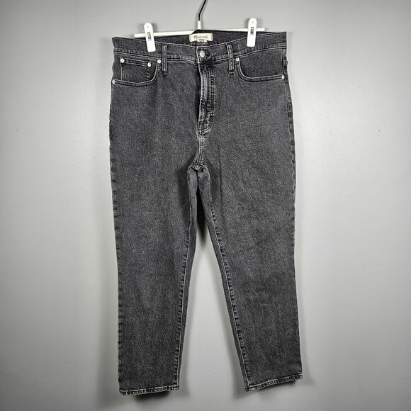 Madewell Perfect Vintage Jean Women’s 32 High Rise Tapered Washed Black Denim - Picture 4 of 15